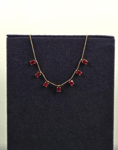 Ruby Stationary Necklace
