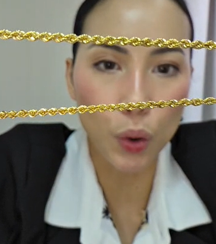 Dia Cut Twisted Rope Chain Necklace