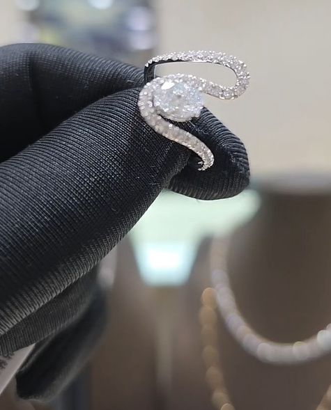 Oval Cut Statement RIng