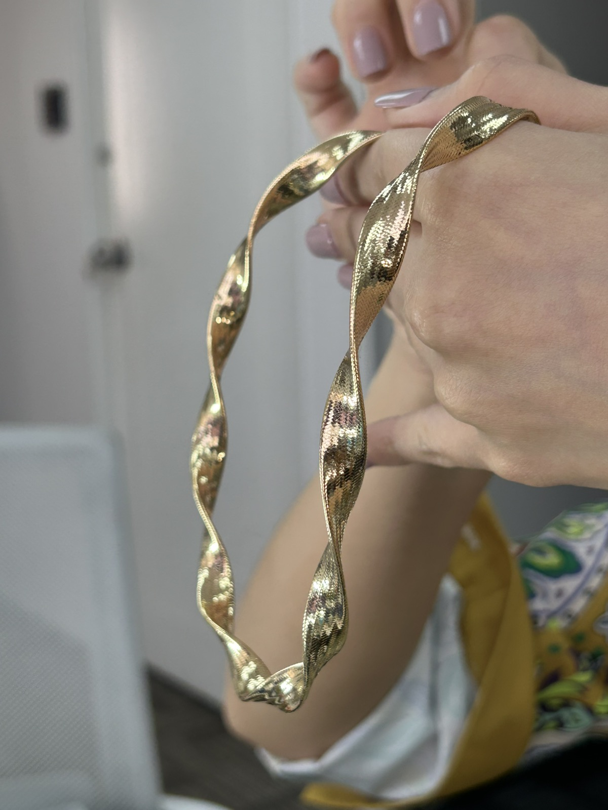 Chunky Twisted Omega Necklace