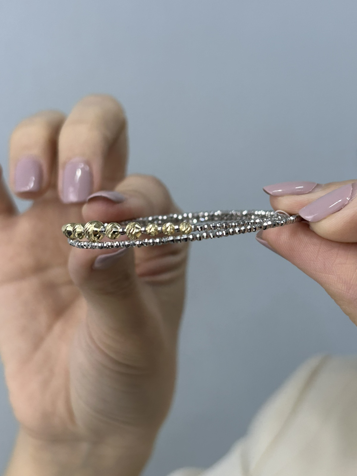 Double Layered Bubble Dia Cut Soft Bangle