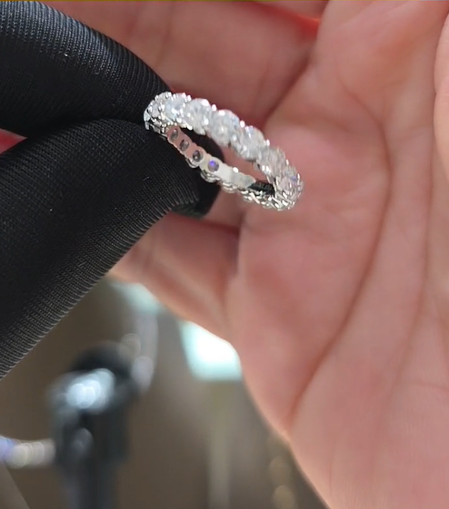 Round Cut Full Eternity Ring