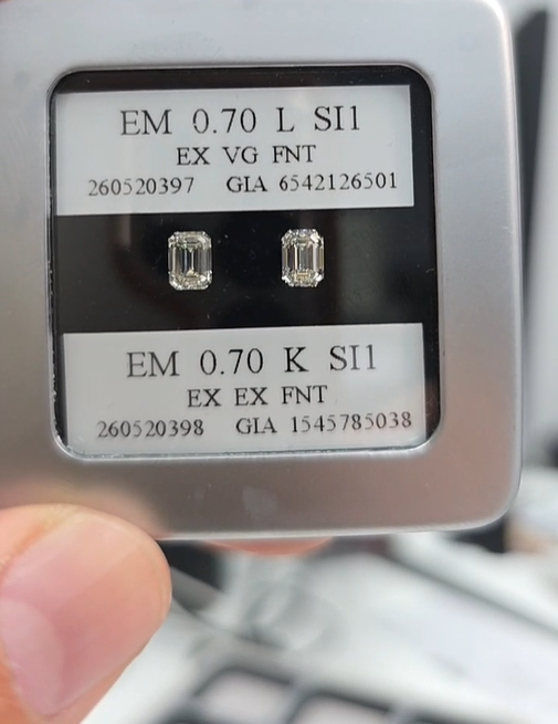 Emerald Cut Loose Stones (Right Side)
