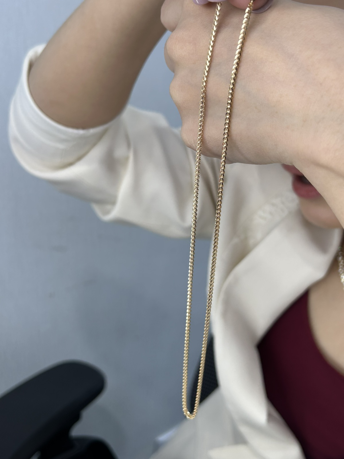 Heart Cube Chain Necklace