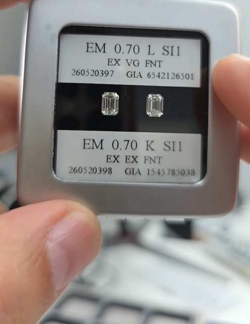 Emerald Cut Loose Stones (Left Side)