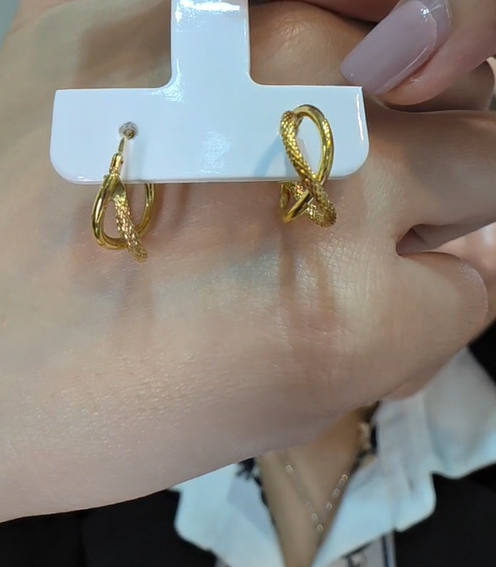 Twisted Textured Hoop Earrings