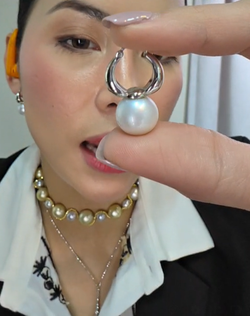 SSP White Dangling Earrings