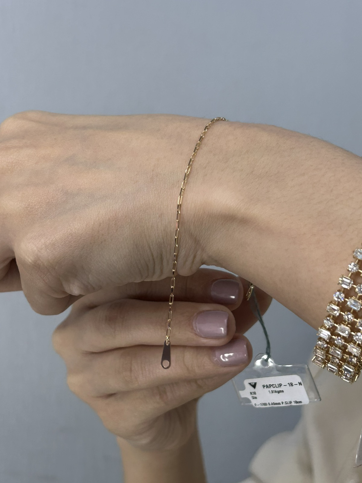 Paper Clip Chain Bracelet
