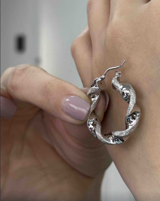 EF Twisted Textured Graziela Earrings