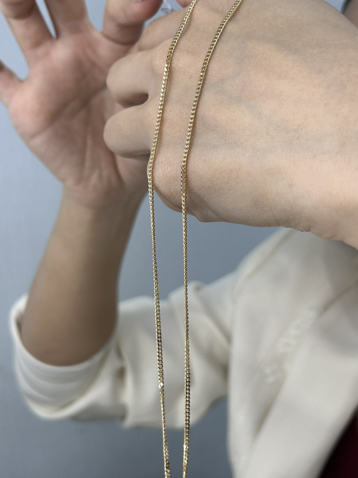2Cut Chain Necklace w/ Slider