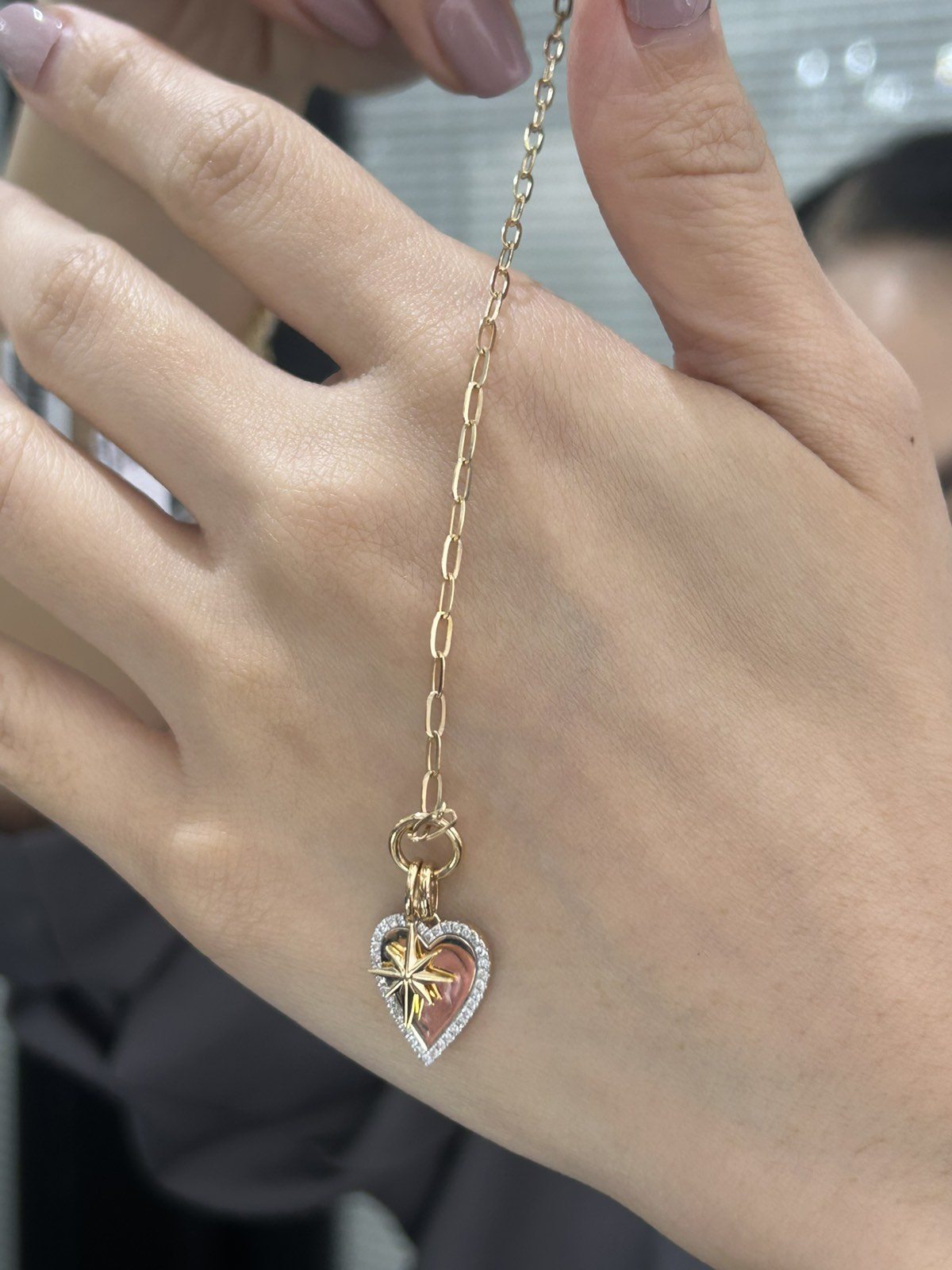 Heart Shaped Paper Clip Bracelet
