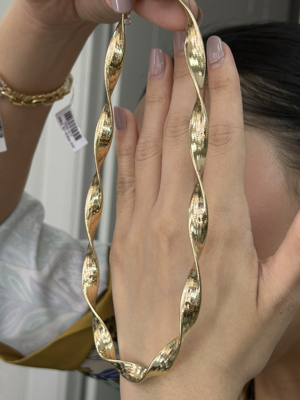 Chunky Twisted Omega Necklace