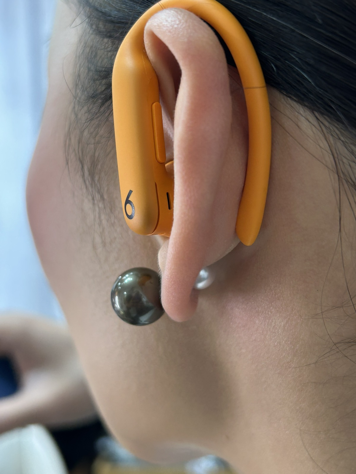 Tahiti Pearl & Akoya Lock Stud Earrings