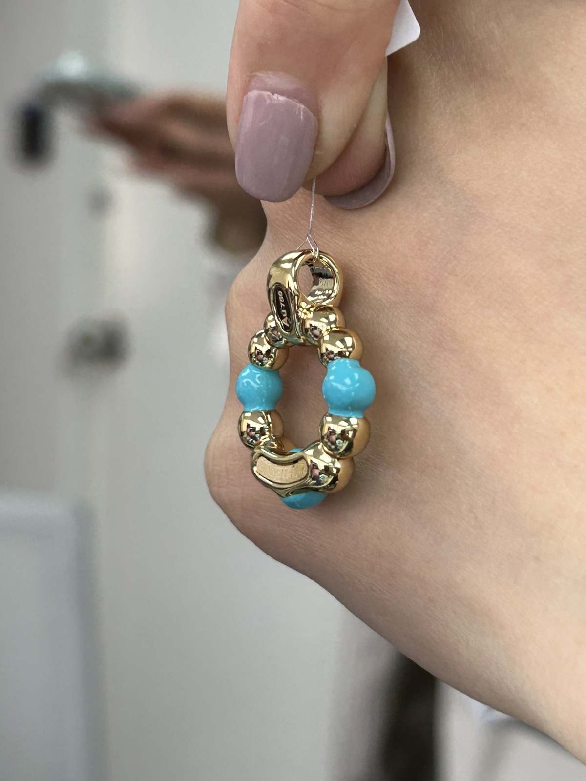 EF Graziela Blue Enamel Pendant