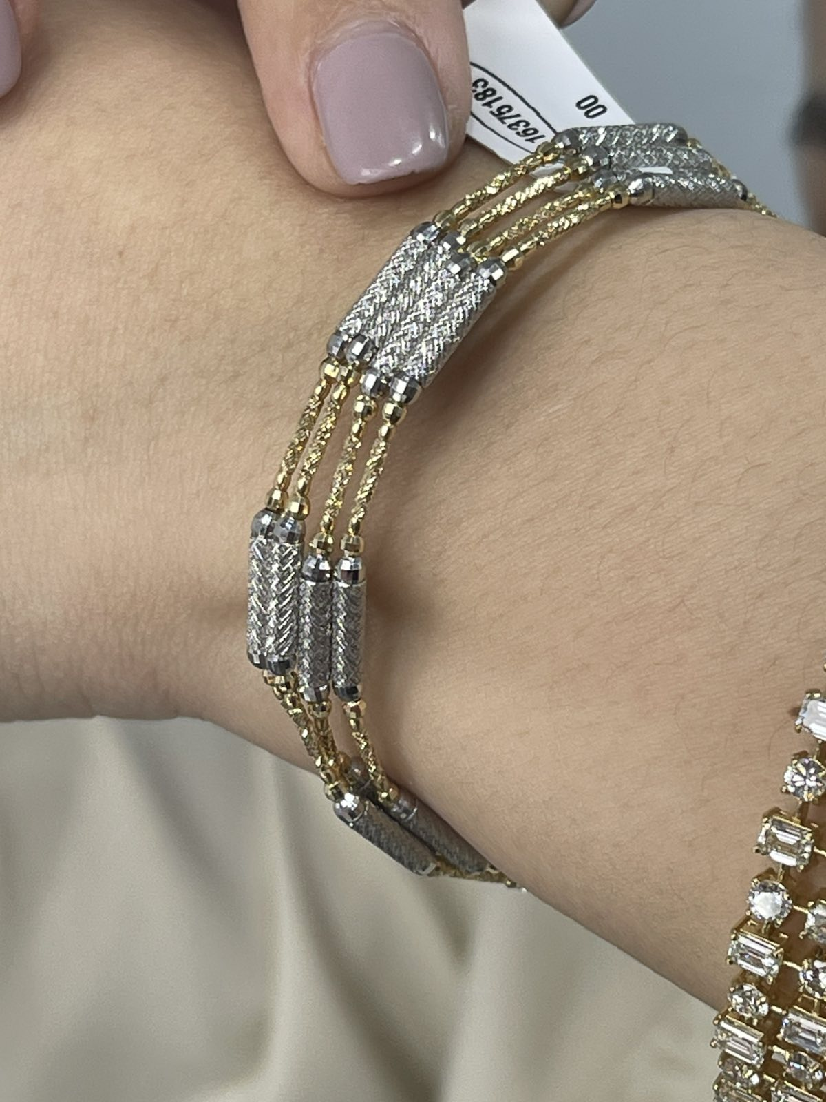 2in1 Two Tone Dia Cut Magnetic Chain