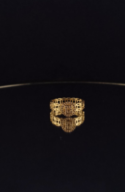 Money Catcher Halo Dia Ring