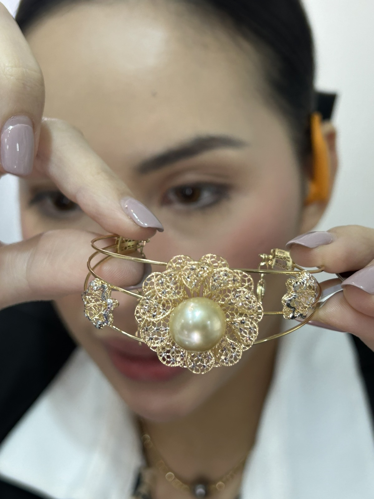 Champagne SSP Floral Bangle