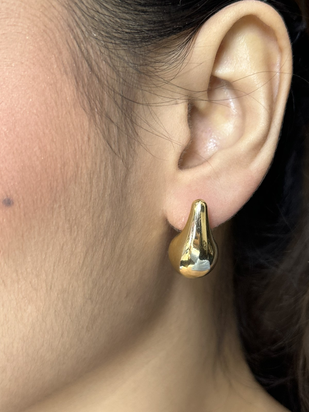 Chunky Teardrop Stud Earrings