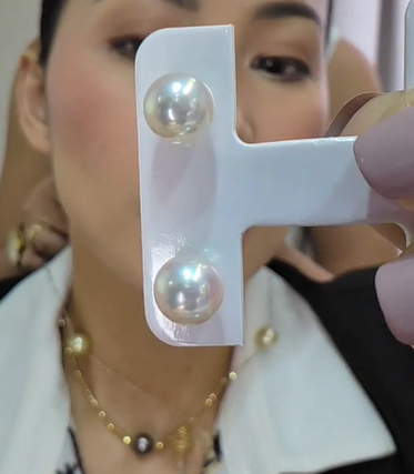 White Akoya Stud Earrings